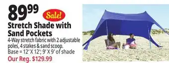 Ocean State Job Lot Crown Shades Stretch Shade Beach Canopy 9' x 9' offer