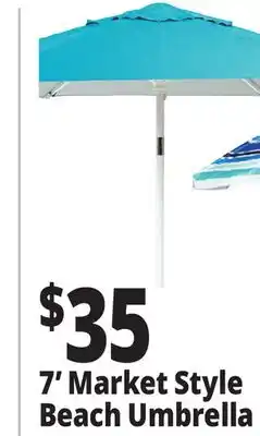 Ocean State Job Lot 7' Market Style Beach Umbrella offer