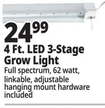 Ocean State Job Lot 4 Ft. LED 3-Stage Grow Light offer