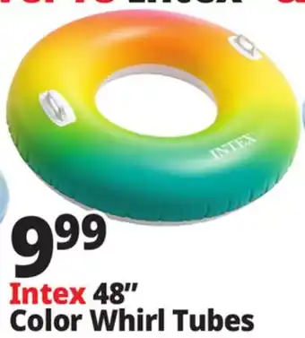 Ocean State Job Lot Intex Rainbow Ombre Tube offer