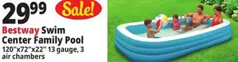 Ocean State Job Lot Bestway H2OGO! Family Swim Center Inflatable Pool 10' offer