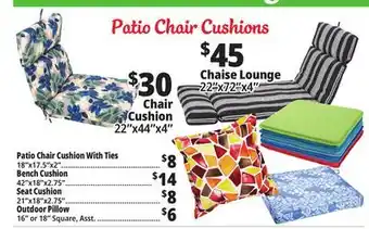 Ocean State Job Lot Patio Chair Cushions offer