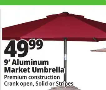 Ocean State Job Lot 9' Aluminum Market Umbrella offer