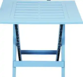 Ocean State Job Lot Gracious Living Folding Side Table Blue offer