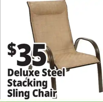 Ocean State Job Lot Deluxe Steel Stacking Sling Chair offer