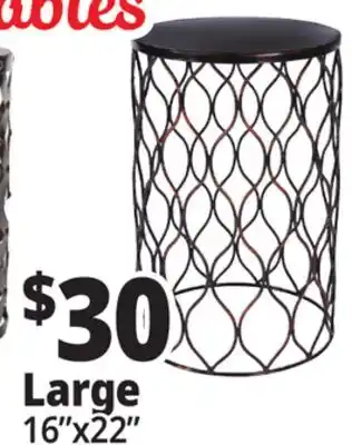 Ocean State Job Lot Large Patio Side Tables offer