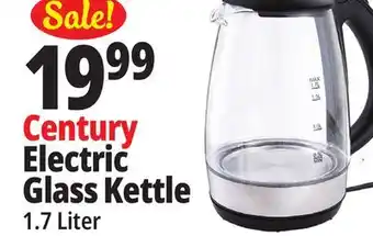 Ocean State Job Lot Century Glass Electric Tea Kettle 1.7 L offer