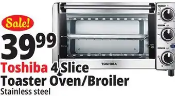 Ocean State Job Lot Toshiba 4-Slice Stainless Steel Toaster Oven offer