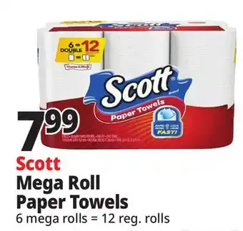 Ocean State Job Lot Scott Paper Towels 6 Mega Rolls offer