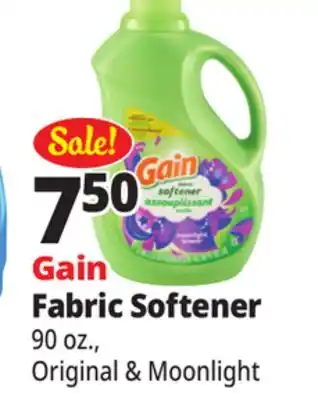 Ocean State Job Lot Gain Aroma Boost Fabric Softener 90 oz offer
