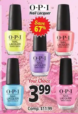 Ocean State Job Lot O•P•I Nail Lacquer offer