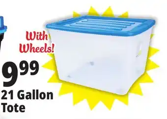 Ocean State Job Lot Gracious Living Stackable Storage Tote with Wheels 80 L offer