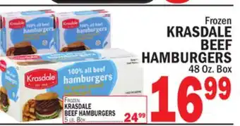 C Town KRASDALE BEEF BEEF HAMBURGERS offer