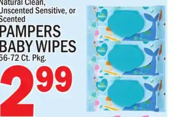 C Town PAMPERS BABY WIPES offer