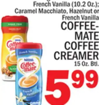 C Town COFFEE-MATE COFFEE CREAMER 15 Oz. Btl offer