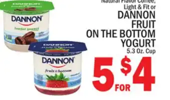 C Town DANNON FRUIT ON THE BOTTOM YOGURT offer