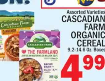 C Town CASCADIAN FARM ORGANIC CEREAL offer