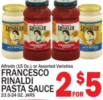 C Town FRANCESCO RINALDI PASTA SAUCE offer