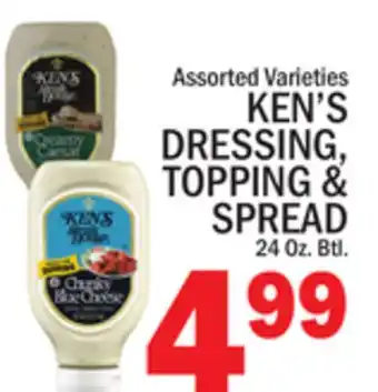 C Town KEN'S DRESSING, TOPPING & SPREAD offer