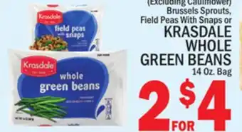 C Town KRASDALE WHOLE GREEN BEANS offer