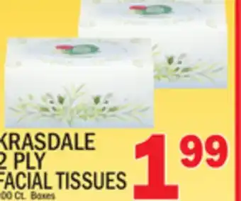 C Town KRASDALE 2 PLY FACIAL TISSUES offer