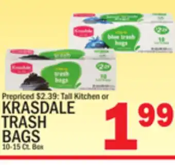 C Town KRASDALE TRASH BAGS offer