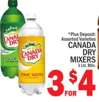 C Town CANADA DRY MIXERS offer