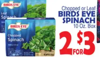 Bravo Supermarkets BIRDS EYE SPINACH offer
