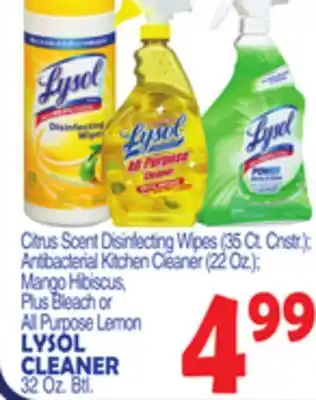 Bravo Supermarkets LYSOL CLEANER offer