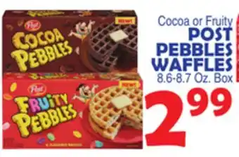 Bravo Supermarkets POST PEBBLES WAFFLES offer