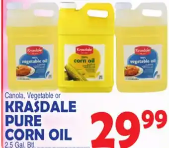 Bravo Supermarkets KRASDALE PURE CORN OIL offer