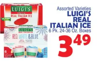 Bravo Supermarkets LUIGI'S REAL ITALIAN ICE offer