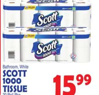 Bravo Supermarkets SCOTT 1000 TISSUE offer