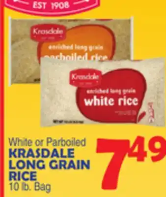 Bravo Supermarkets KRASDALE LONG GRAIN RICE offer
