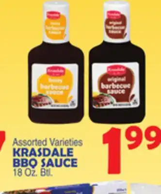 Bravo Supermarkets KRASDALE BBQ SAUCE offer