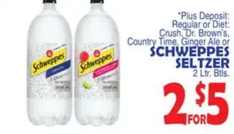 Bravo Supermarkets SCHWEPPES SELTZER offer