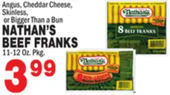 Bravo Supermarkets NATHAN'S BEEF FRANKS offer