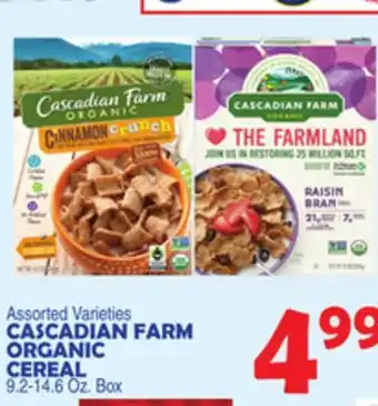 Bravo Supermarkets CASCADIAN FARM ORGANIC CEREAL offer