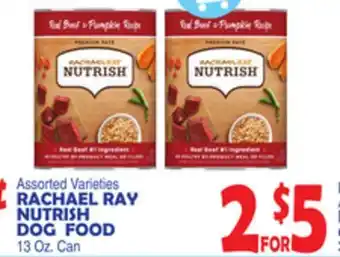 Bravo Supermarkets RACHAEL RAY NUTRISH DOG FOOD offer