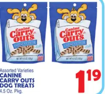 Bravo Supermarkets CANINE CARRY OUTS DOG TREATS offer