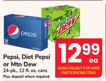 ACME Pepsi, Diet Pepsi or Mtn Dew offer