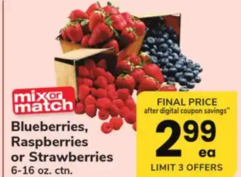 ACME Blueberries, Raspberries or Strawberries offer