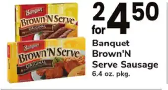 ACME Banquet Brown'N Serve Sausage offer