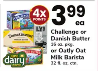 ACME Challenge or Danish Butter 16 oz. pkg. or Oatly Oat Milk Barista 32 fl. oz. ctn offer