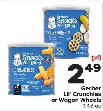 Weis Markets Gerber Lil' Crunchies or Wagon Wheels offer