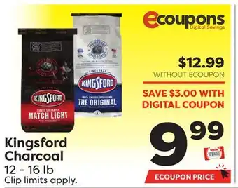 Weis Markets Kingsford Charcoal offer