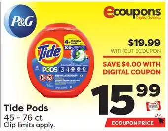 Weis Markets Tide Pods offer