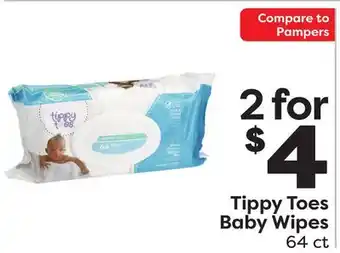 Weis Markets Pampers Tippy Toes Baby Wipes offer