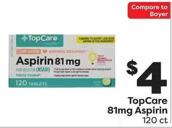 Weis Markets TopCare 81mg Aspirin offer