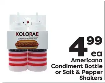 Weis Markets Americana Condiment Bottle or Salt & Pepper Shakers offer